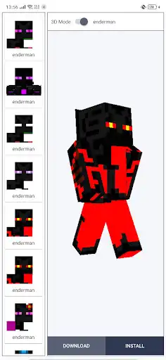 Play Enderman skins For MCPE  and enjoy Enderman skins For MCPE with UptoPlay