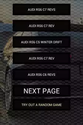 Play Engine sounds of RS6