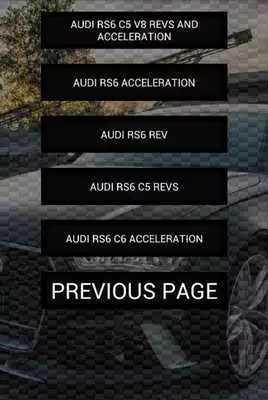 Play Engine sounds of RS6