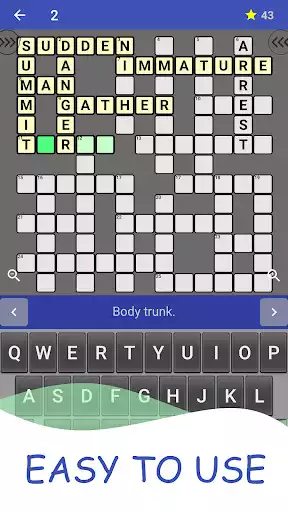 Play English Crossword puzzle