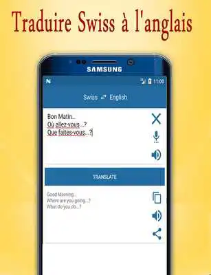 Play English to Swiss Translator