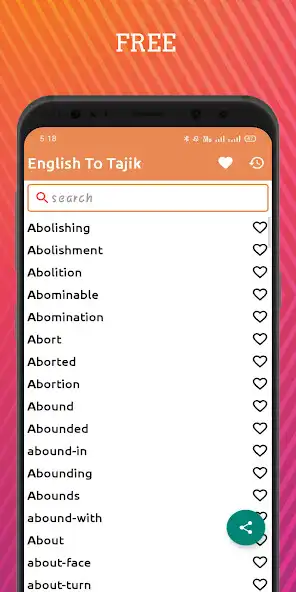 Play English To Tajik Dictionary Of  and enjoy English To Tajik Dictionary Of with UptoPlay