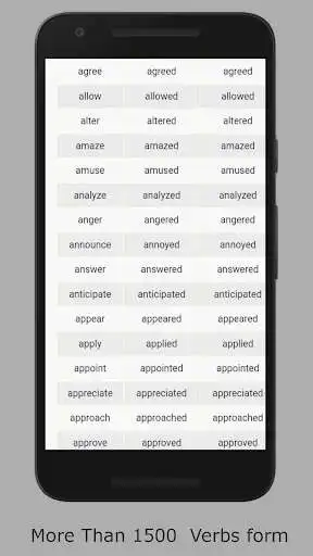 Play APK English Verb forms : English Verbs Dictionary 2019  and enjoy English Verb forms : English Verbs Dictionary 2019 using 