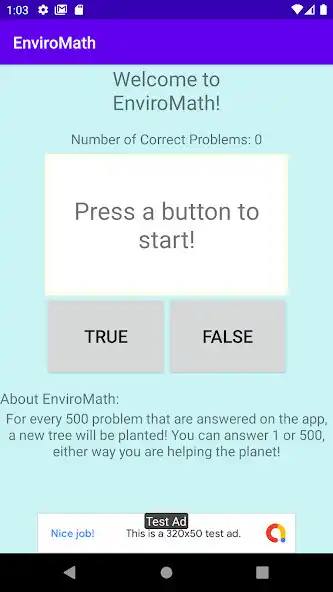 Play EnviroMath as an online game EnviroMath with UptoPlay