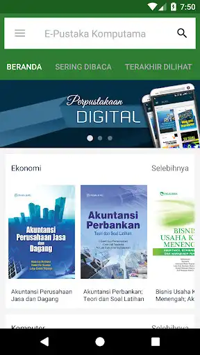 Play E-Pustaka Komputama as an online game E-Pustaka Komputama with UptoPlay