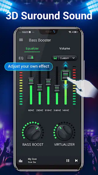 Play Equalizer- Bass BoosterVolume as an online game Equalizer- Bass BoosterVolume with UptoPlay