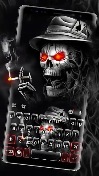 Play Evil Cool Skull Keyboard Theme  and enjoy Evil Cool Skull Keyboard Theme with UptoPlay