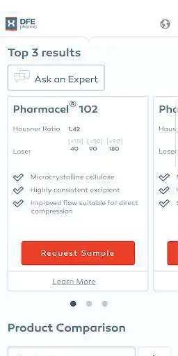 Play APK Excipients  and enjoy Excipients with UptoPlay com.dfepharma.productfinder