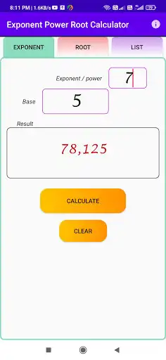 Play Exponent Power and nth Root Calculator (Numerical)  and enjoy Exponent Power and nth Root Calculator (Numerical) with UptoPlay