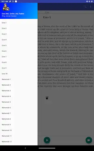 Play Ezra, Nehemiah, Esther, Job, Psalms (audiobook)  and enjoy Ezra, Nehemiah, Esther, Job, Psalms (audiobook) with UptoPlay