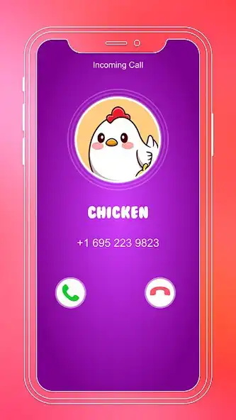 Play Fake Call Cute Chicken Game as an online game Fake Call Cute Chicken Game with UptoPlay