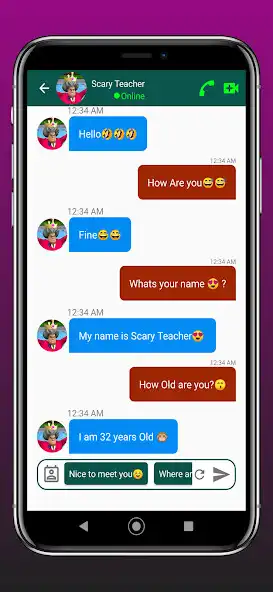 Play Fake Call Scary Teacher Prank as an online game Fake Call Scary Teacher Prank with UptoPlay