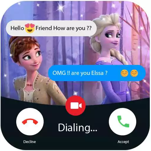 Play Fake chat with Elsa : prank APK