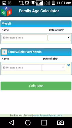 Play Family Age Calculator