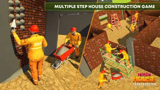 Play Family House Construction Game as an online game Family House Construction Game with UptoPlay