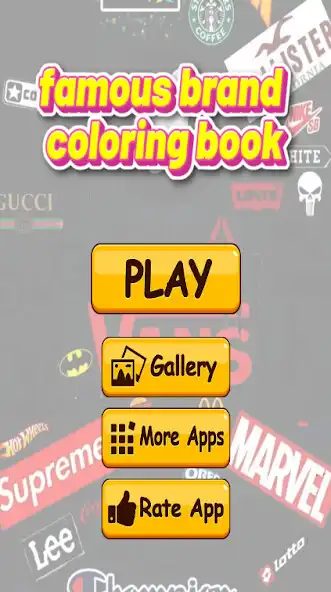 Play famous brand coloring book as an online game famous brand coloring book with UptoPlay