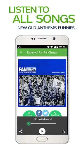 Play FanChants: Espanyol Fans Songs & Chants as an online game FanChants: Espanyol Fans Songs & Chants with UptoPlay