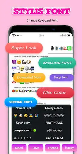 Play Fancy Style Keyboard - Cool Fonts, Emoji, Sticker as an online game Fancy Style Keyboard - Cool Fonts, Emoji, Sticker with UptoPlay