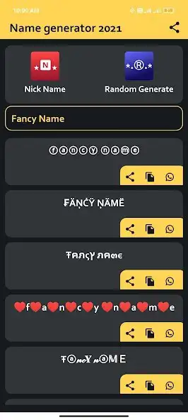 Play Fancy text-cool fonts, nickname generator as an online game Fancy text-cool fonts, nickname generator with UptoPlay