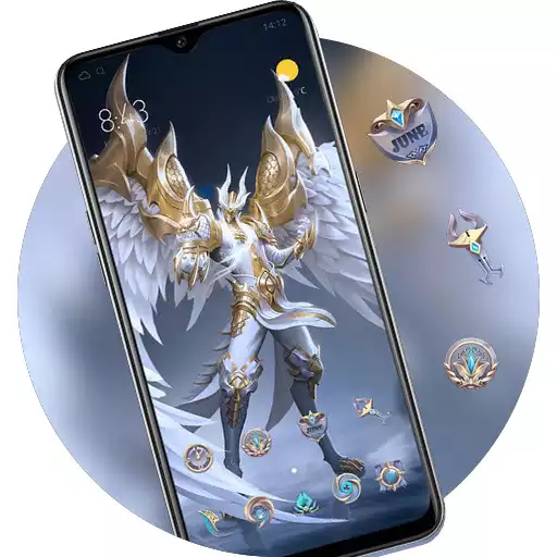 Play Fantasy beautiful angel with golden wings theme APK