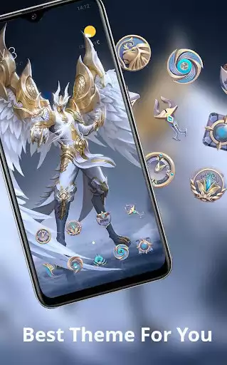 Play Fantasy beautiful angel with golden wings theme as an online game Fantasy beautiful angel with golden wings theme with UptoPlay