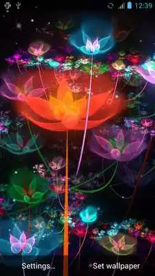 Play Fantasy Flowers Live Wallpaper