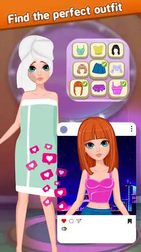 Play Fashion Girl Studio - dress up neauty games as an online game Fashion Girl Studio - dress up neauty games with UptoPlay