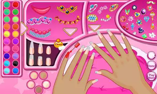 Play Fashion Nail Salon as an online game Fashion Nail Salon with UptoPlay