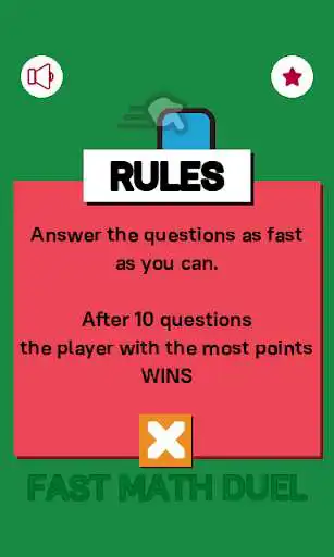 Play Fast Math Duel as an online game Fast Math Duel with UptoPlay