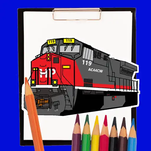 Play Fast Trains Coloring Book APK