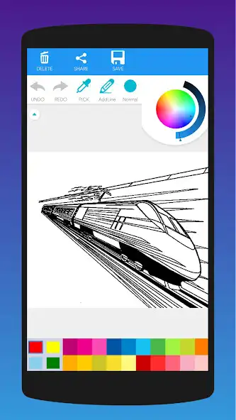 Play Fast Trains Coloring Book  and enjoy Fast Trains Coloring Book with UptoPlay