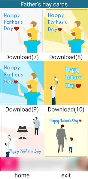 Play Fathers day cards,cartoon as an online game Fathers day cards,cartoon with UptoPlay