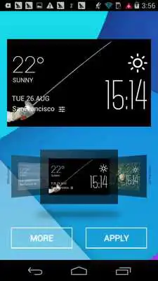 Play fencing weather widget/clock