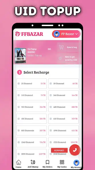 Play FFbazar - Diamond Topup as an online game FFbazar - Diamond Topup with UptoPlay