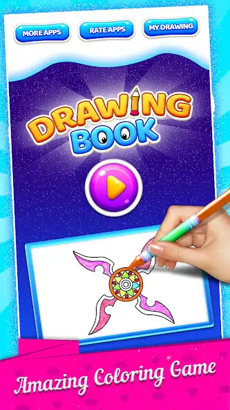 Play Fidget Spinner Coloring Book  Drawing Game  and enjoy Fidget Spinner Coloring Book  Drawing Game with UptoPlay