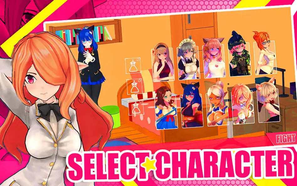 Play Fight Girls Anime High School as an online game Fight Girls Anime High School with UptoPlay