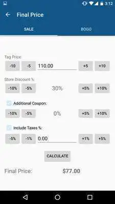 Play Final Price (Sale Calculator)