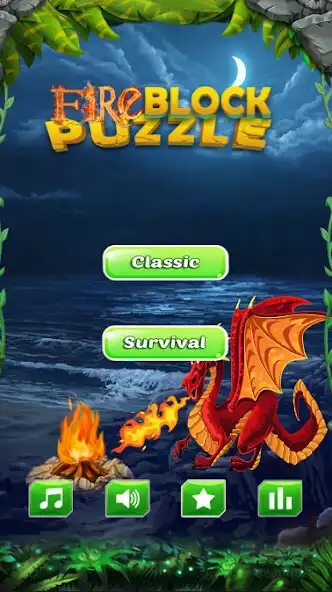 Play Fire Block Puzzle Dragon as an online game Fire Block Puzzle Dragon with UptoPlay