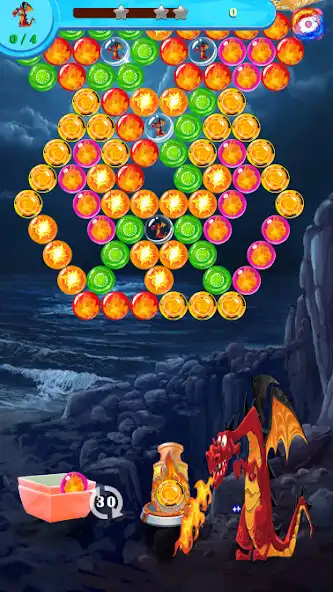 Play Fire Bubble Shooter Dragon Release as an online game Fire Bubble Shooter Dragon Release with UptoPlay