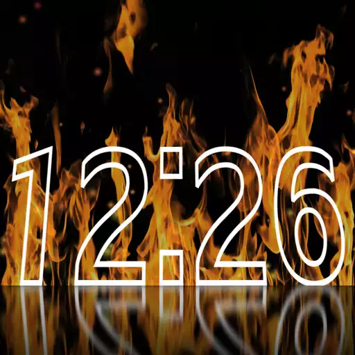 Play Fire Clock Live Wallpaper APK