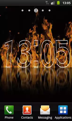 Play Fire Clock Live Wallpaper  and enjoy Fire Clock Live Wallpaper with UptoPlay