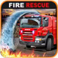 Free play online Fire Fighter Truck Rescue 3D  APK