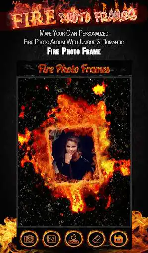 Play Fire Photo Frame as an online game Fire Photo Frame with UptoPlay