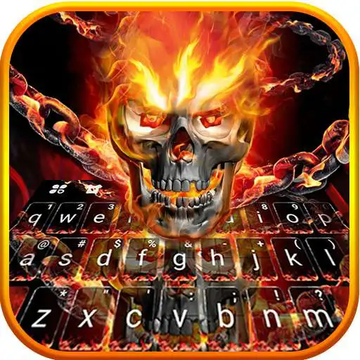 Free play online Fireskull Keyboard Theme APK