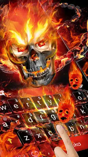 Play Fireskull Keyboard Theme