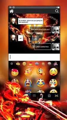 Play Fireskull Keyboard Theme