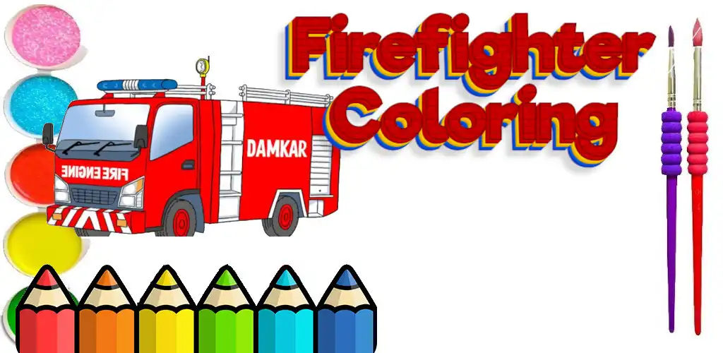 Play fire truck coloring book  and enjoy fire truck coloring book with UptoPlay