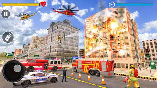 Play Fire Truck Driving Simulator 2021 - Rescue Truck  and enjoy Fire Truck Driving Simulator 2021 - Rescue Truck with UptoPlay