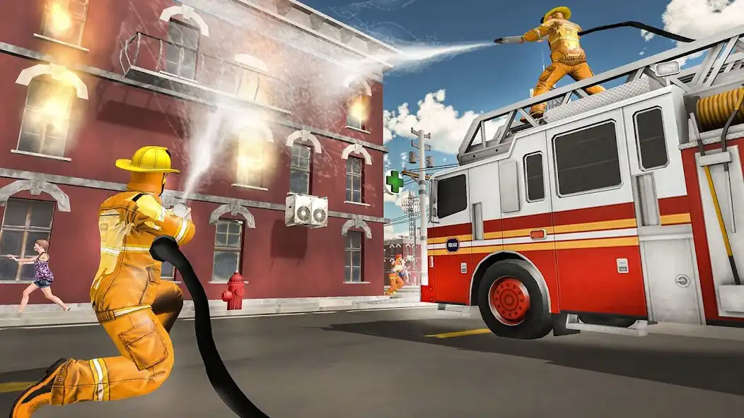 Play Fire Truck Games：911 Rescue as an online game Fire Truck Games：911 Rescue with UptoPlay