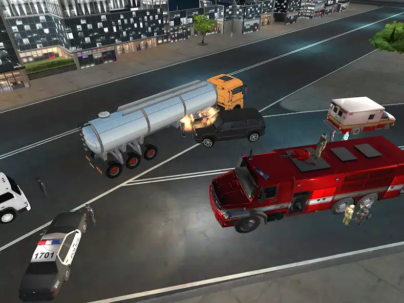 Play Fire Trucks Firefighter Game as an online game Fire Trucks Firefighter Game with UptoPlay